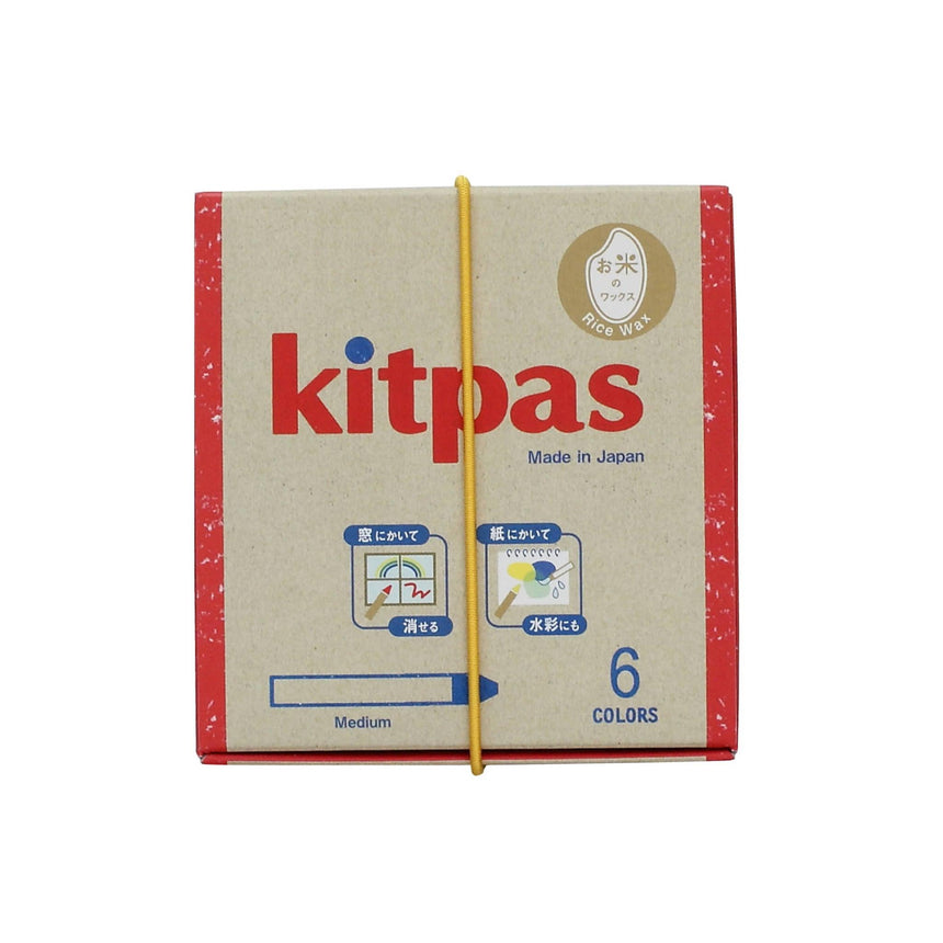 Kitpas: kredki z wosku ryżowego 6 szt. - Noski Noski