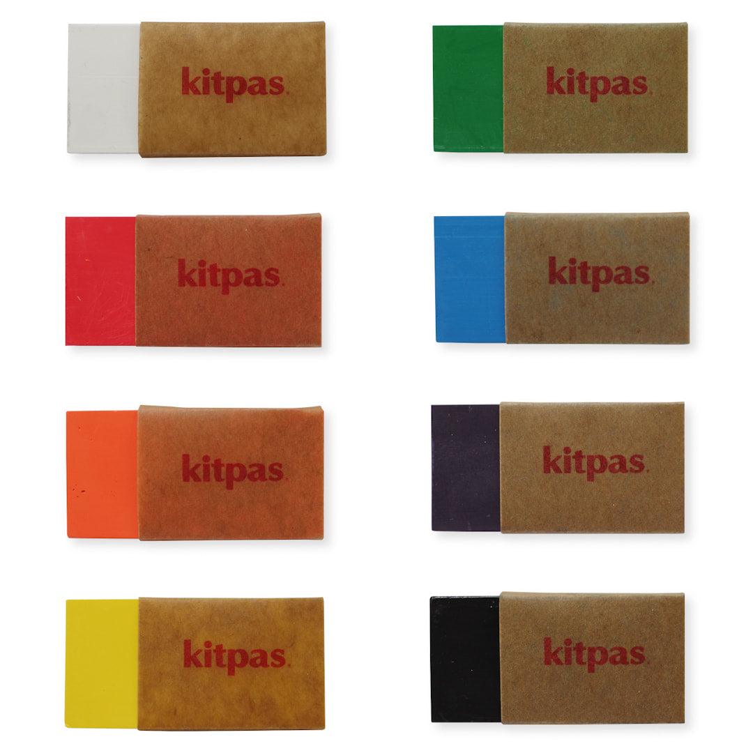 Kitpas - Crayons en cire de riz pour le bain - Rose, corail, rouge