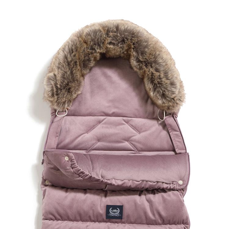 La Millou: śpiworek do wózka Aspen Winterproof Uni Velvet Collection - Noski Noski