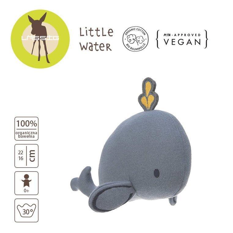 Lässig: dzianinowa przytulanka sensoryczna wieloryb Little Water - Noski Noski