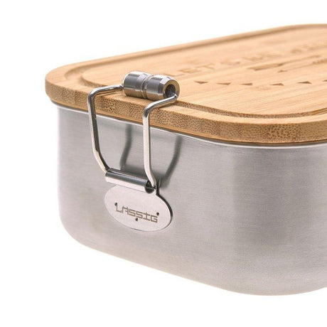 Lassig: lunchbox ze stali nierdzewnej z bambusową pokrywką Adventure - Noski Noski