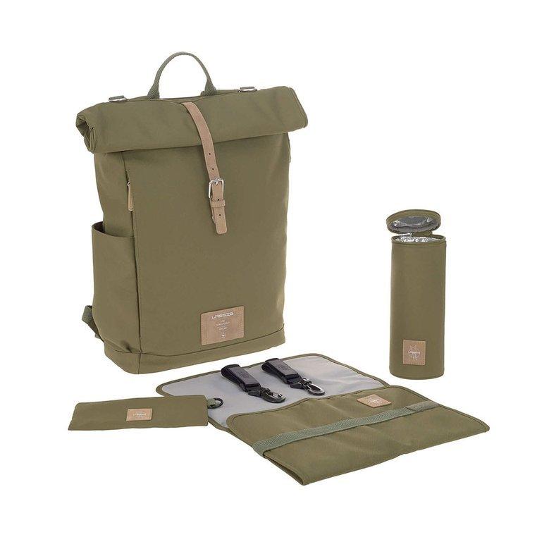 Lässig: plecak dla mamy z akcesoriami Rolltop Backpack Green Label - Noski Noski