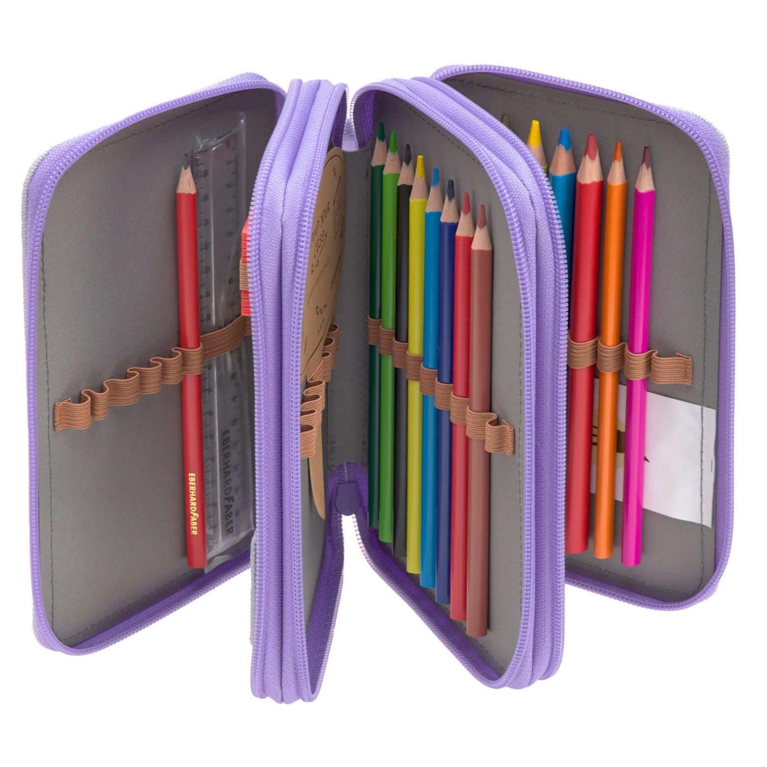 Lässig: potrójny piórnik z wyposażeniem Unique Triple Pencil Case - Noski Noski