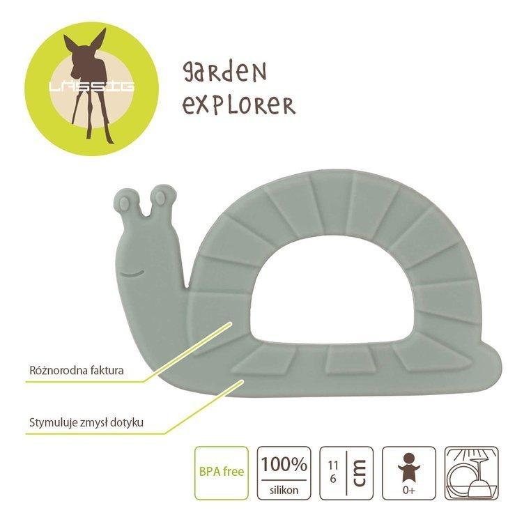 Lässig: silikonowy gryzak ślimak Garden Explorer - Noski Noski