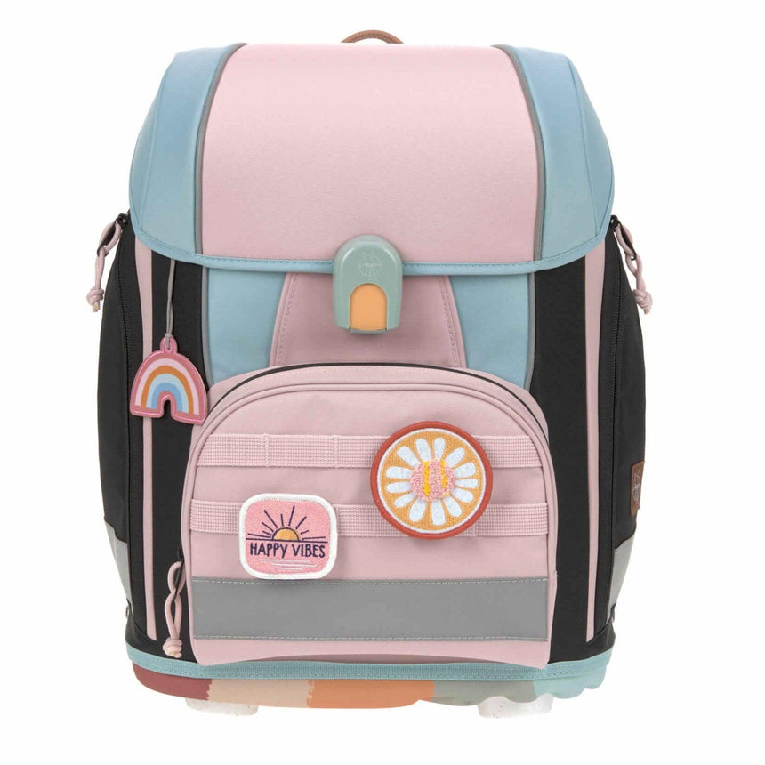 Lässig: zestaw szkolny Boxy Unique Rose/ Blue/ Black 7 el. - Noski Noski