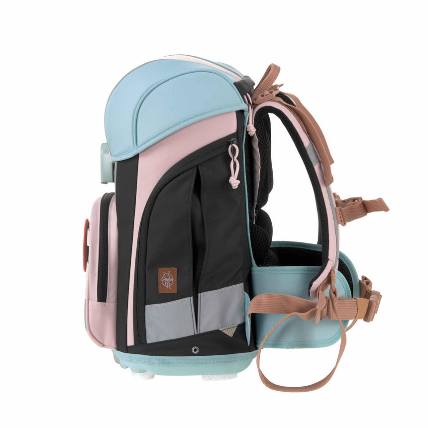 Lässig: zestaw szkolny Boxy Unique Rose/ Blue/ Black 7 el. - Noski Noski