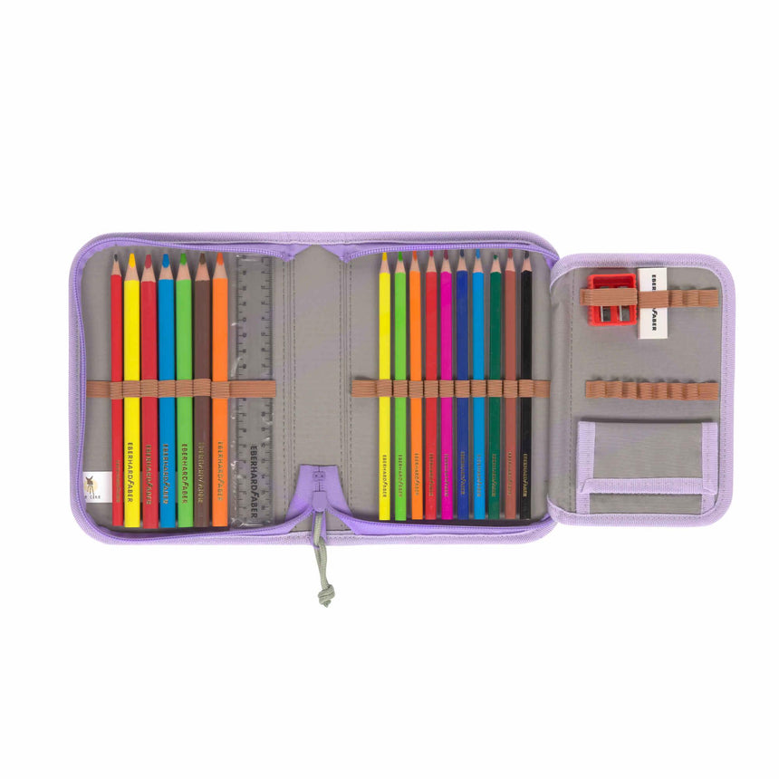 Lässig: zestaw szkolny Boxy Unique Violet/ Lavender 7 el. - Noski Noski
