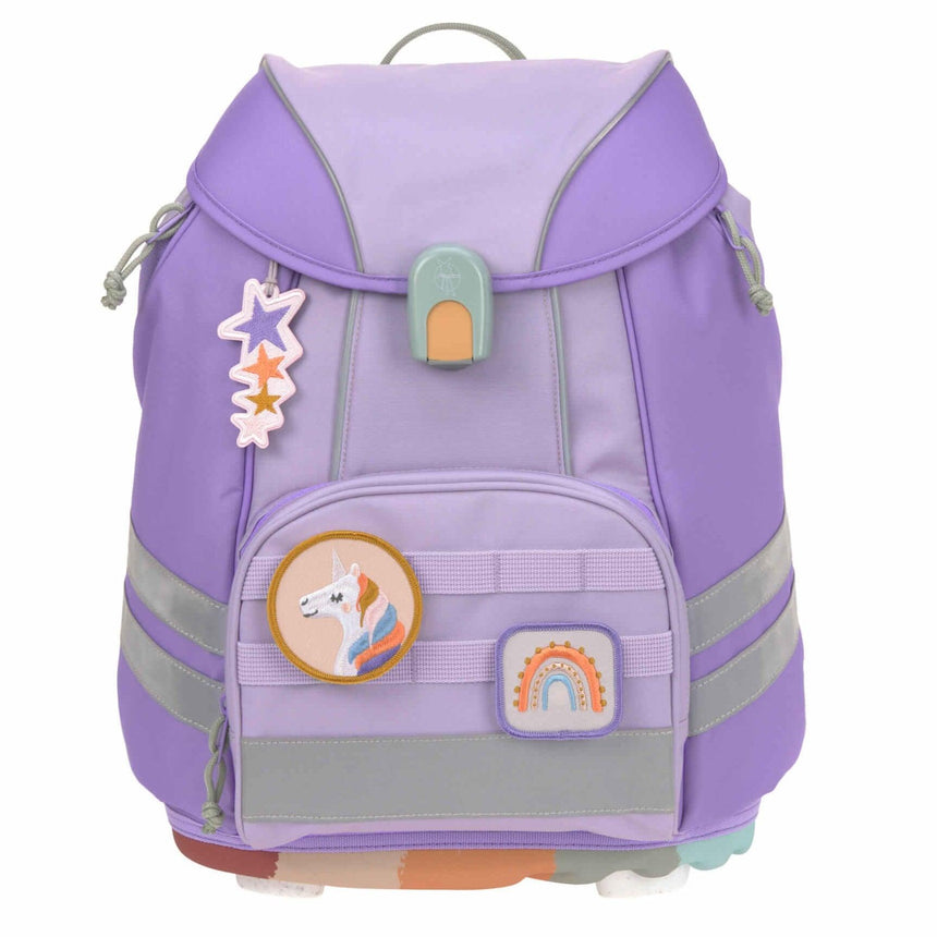 Lässig: zestaw szkolny Boxy Unique Violet/ Lavender 7 el. - Noski Noski