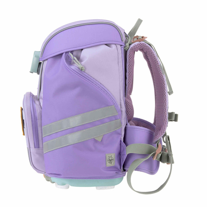 Lässig: zestaw szkolny Boxy Unique Violet/ Lavender 7 el. - Noski Noski
