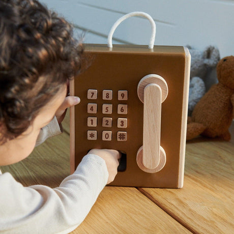 Telefon Zabawka Drewniany Liewood Rufus – idealny dla dziecka do kreatywnej zabawy i rozwoju wyobraźni.