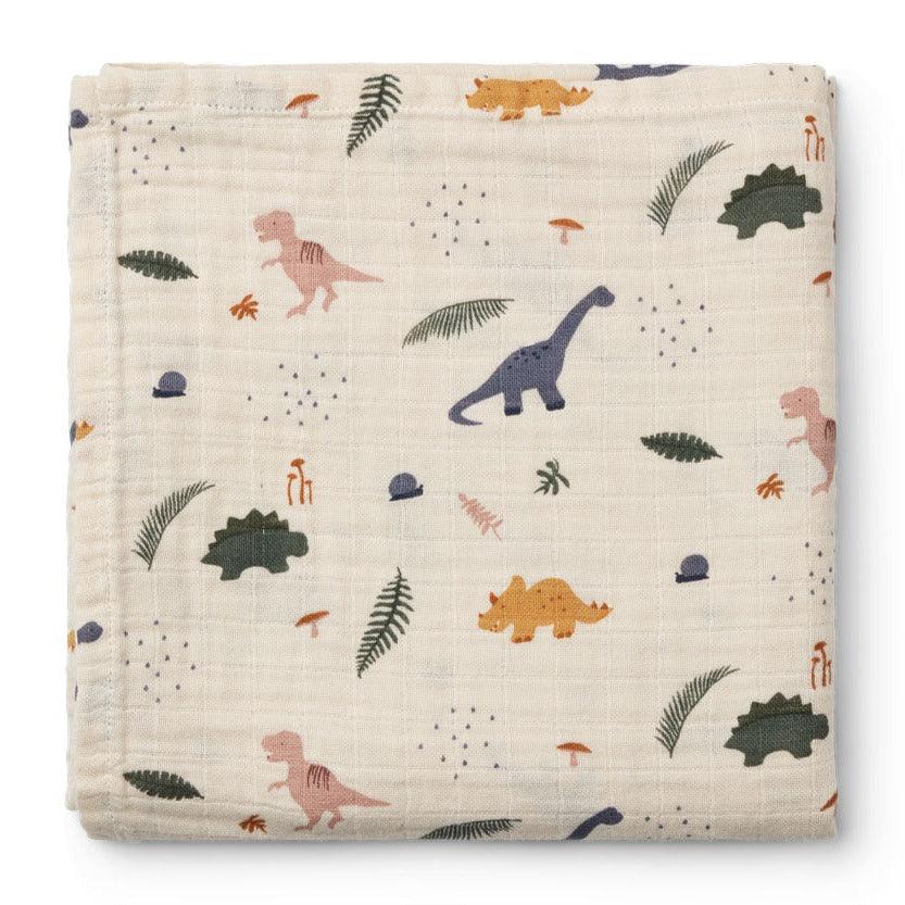 Liewood: otulacz muślinowy Ben Muslin Swaddle Print - Noski Noski