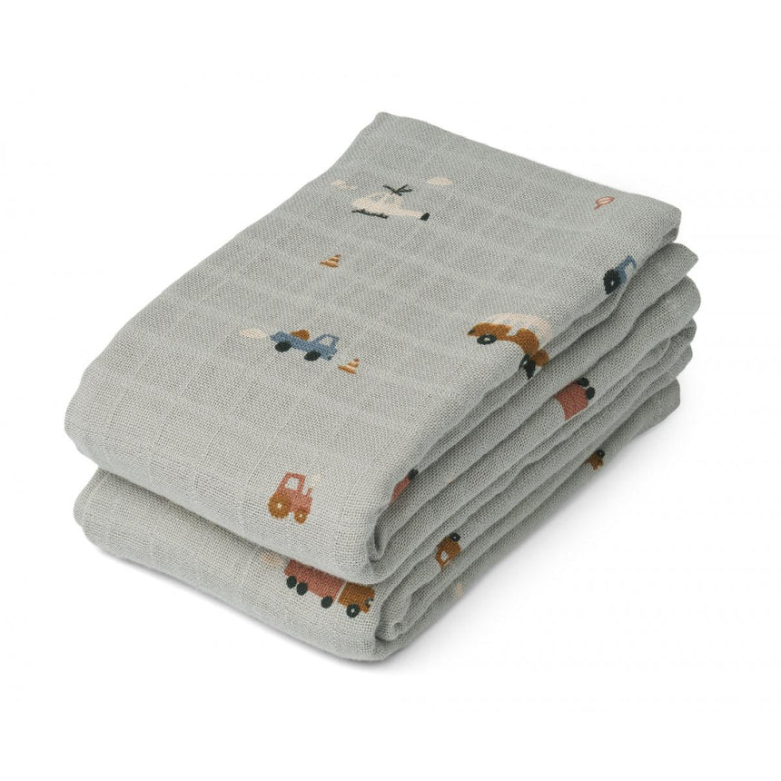 Liewood: pieluszki muślinowe Lewis 2-pack - Noski Noski