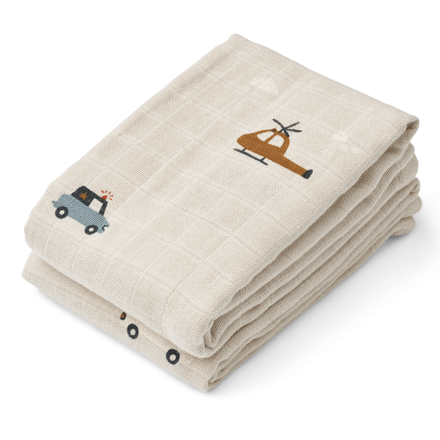 Liewood: pieluszki muślinowe Lewis 2-pack - Noski Noski