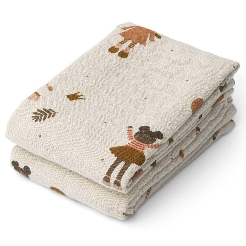 Liewood: pieluszki muślinowe Lewis 2-pack - Noski Noski