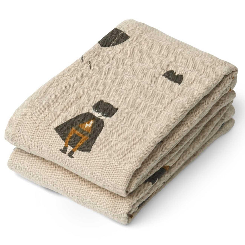 Liewood: pieluszki muślinowe Lewis 2-pack - Noski Noski