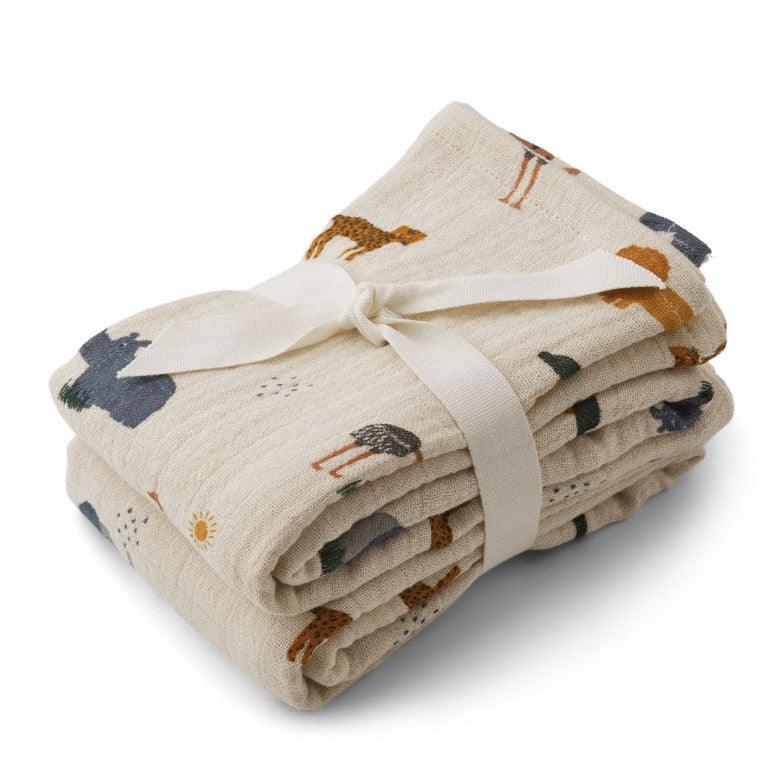 Liewood: pieluszki muślinowe Lewis 2-pack - Noski Noski