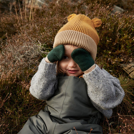 Rękawiczki zimowe Liewood Pipi Baby z wełny merino dla dzieci 6-12 miesięcy, ciepłe i miękkie, idealne na chłodne dni.
