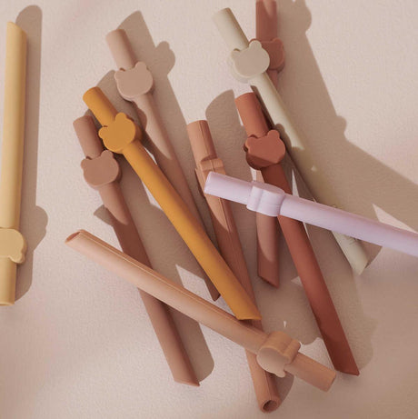 Liewood: silikonowe słomki Badu Straw 10-pack - Noski Noski
