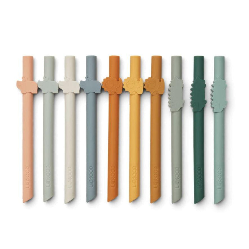 Liewood: silikonowe słomki Badu Straw 10-pack - Noski Noski