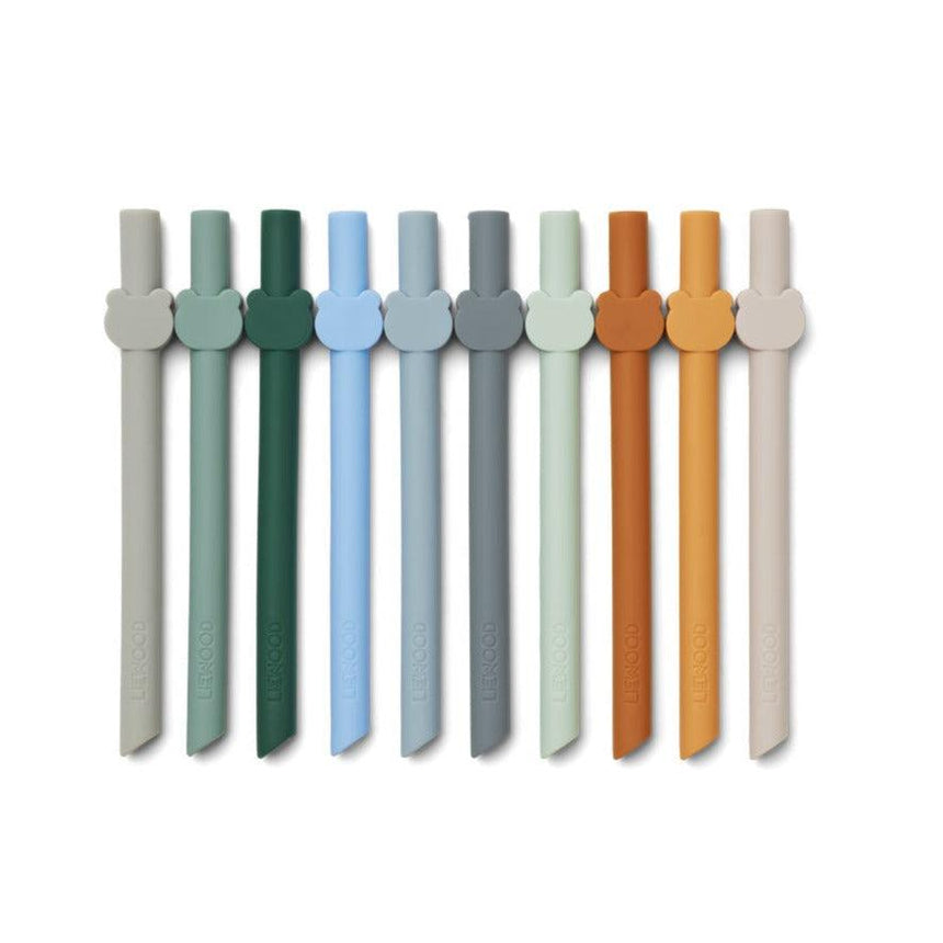 Liewood: silikonowe słomki Badu Straw 10-pack - Noski Noski