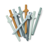 Liewood: silikonowe słomki Badu Straw 10-pack - Noski Noski