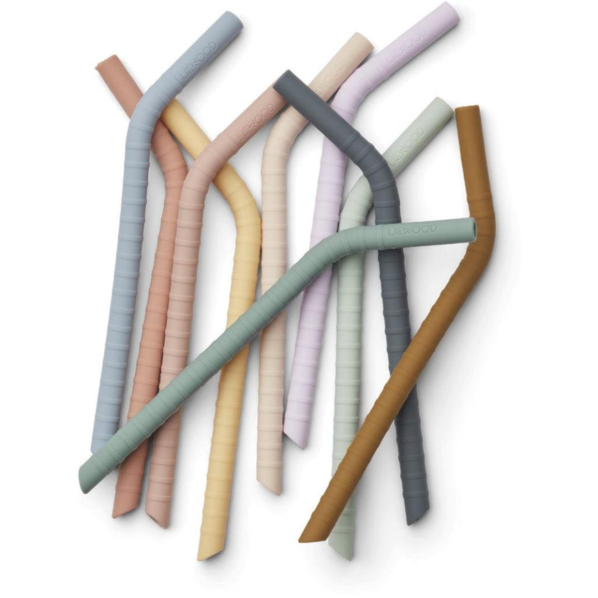 Liewood: silikonowe słomki Jonas Straw 10-pack - Noski Noski