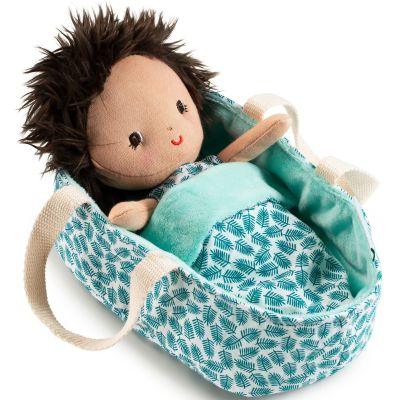 Lilliputiens: materiałowa lalka dzidziuś w nosidełku Ari - Noski Noski
