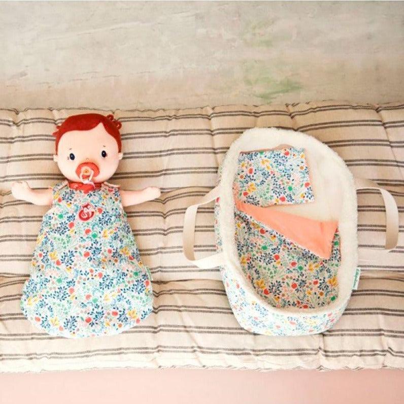 Lilliputiens: materiałowe nosidełko dla lalki Babydoll Basket - Noski Noski