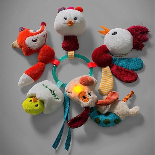 Lilliputiens: sensoryczny brelok ze zwierzątkami Farm Keyring - Noski Noski