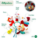 Lilliputiens: sensoryczny brelok ze zwierzątkami Farm Keyring - Noski Noski