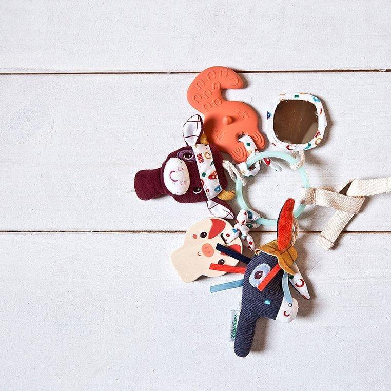 Lilliputiens: sensoryczny brelok ze zwierzątkami Farma - Noski Noski
