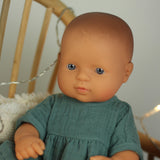 Lillitoy: sukienka muślinowa dla lalki Miniland 32 cm - Noski Noski