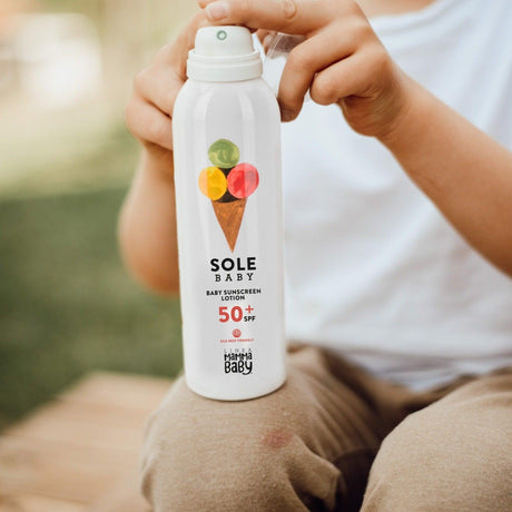 Cien sun spray do opalania SPF 50 dla dzieci, szybkoschnący, Eco Reef, wysoka ochrona UV dla delikatnej skóry.