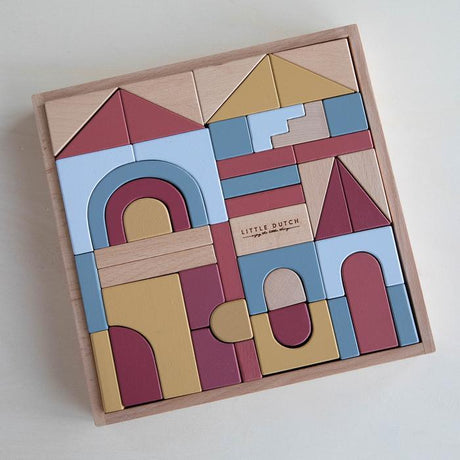 Little Dutch: drewniane klocki Pure & Nature - Noski Noski