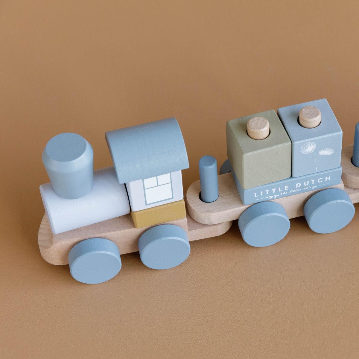 Little Dutch: drewniany pociąg Wooden Train - Noski Noski