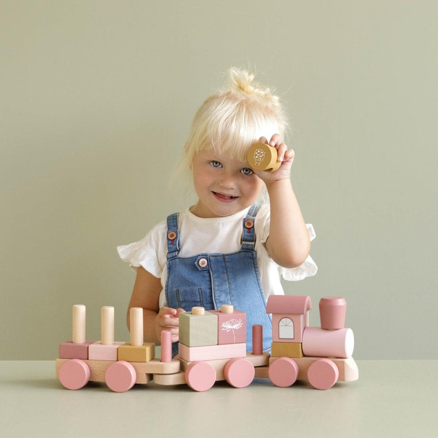 Little Dutch: drewniany pociąg Wooden Train - Noski Noski