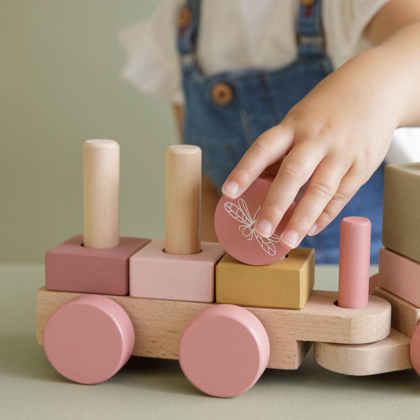 Little Dutch: drewniany pociąg Wooden Train - Noski Noski