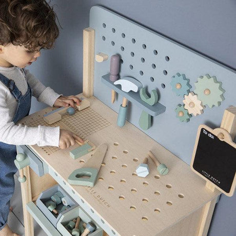 Little Dutch: drewniany warsztat z narzędziami Workbench - Noski Noski