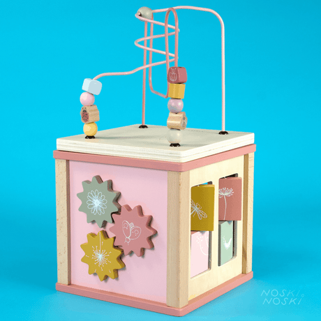 Little Dutch: kostka aktywnościowa Wooden Activity Cube - Noski Noski