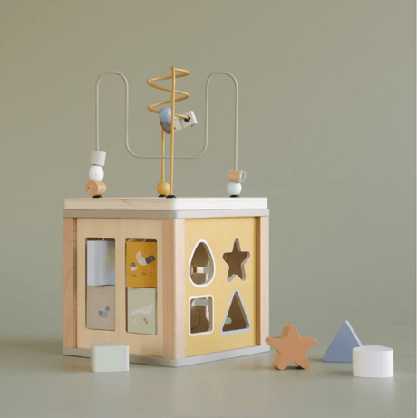 Little Dutch: kostka aktywnościowa Wooden Activity Cube - Noski Noski