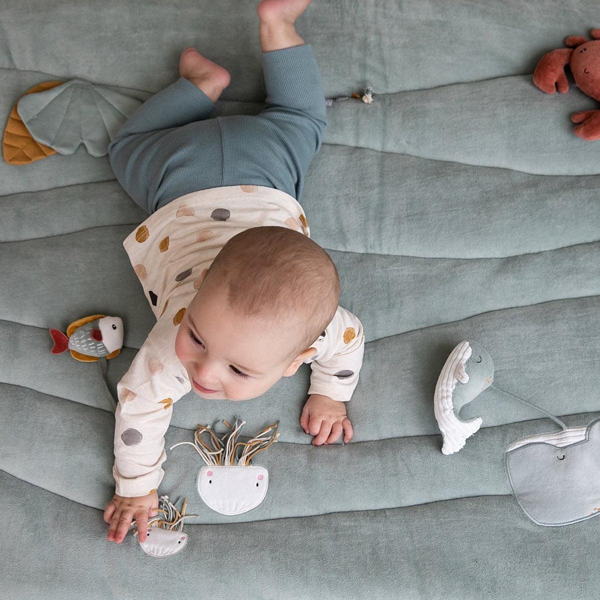 Little Dutch: mata podłogowa dla niemowląt Playpen Mat Ocean - Noski Noski