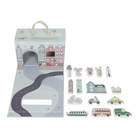 Little Dutch: miasto w walizce City Play Box - Noski Noski