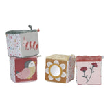 Little Dutch: miękkie kostki sensoryczne Flowers & Butterflies - Noski Noski