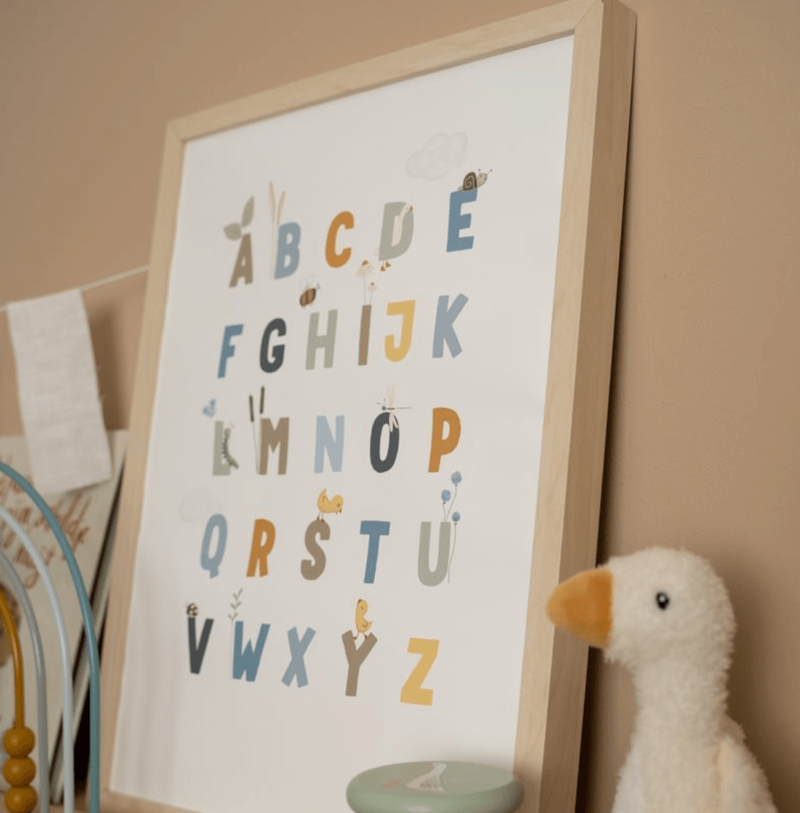 Little Dutch: plakat dwustronny Alfabet & Cyfry Gąski A3 - Noski Noski