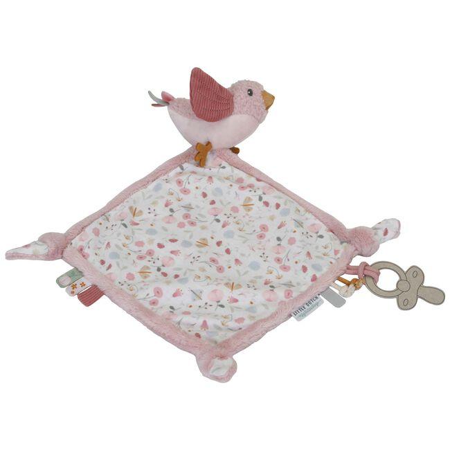 Little Dutch: przytulaczek do smoczka z metkami Flowers & Butterflies - Noski Noski
