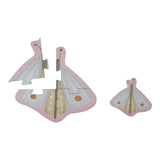 Little Dutch: puzzle 6w1 Flowers & Butterflies - Noski Noski
