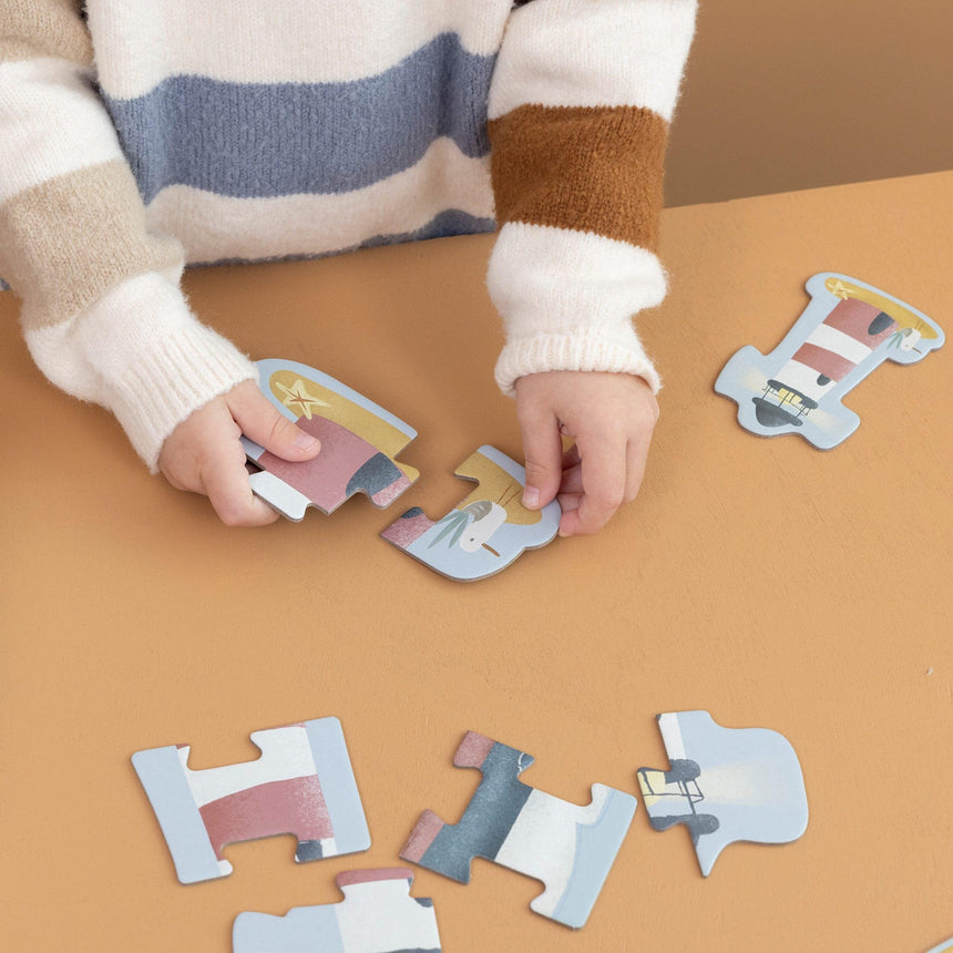 Little Dutch: puzzle 6w1 Sailors Bay - Noski Noski