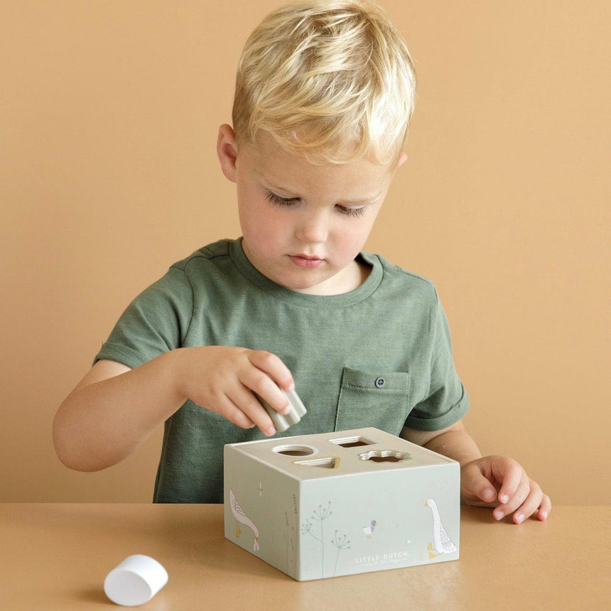 Little Dutch: sorter drewniany Shape Sorter - Noski Noski