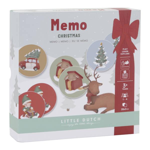 Little Dutch: świąteczna gra memory Memo X-mas - Noski Noski