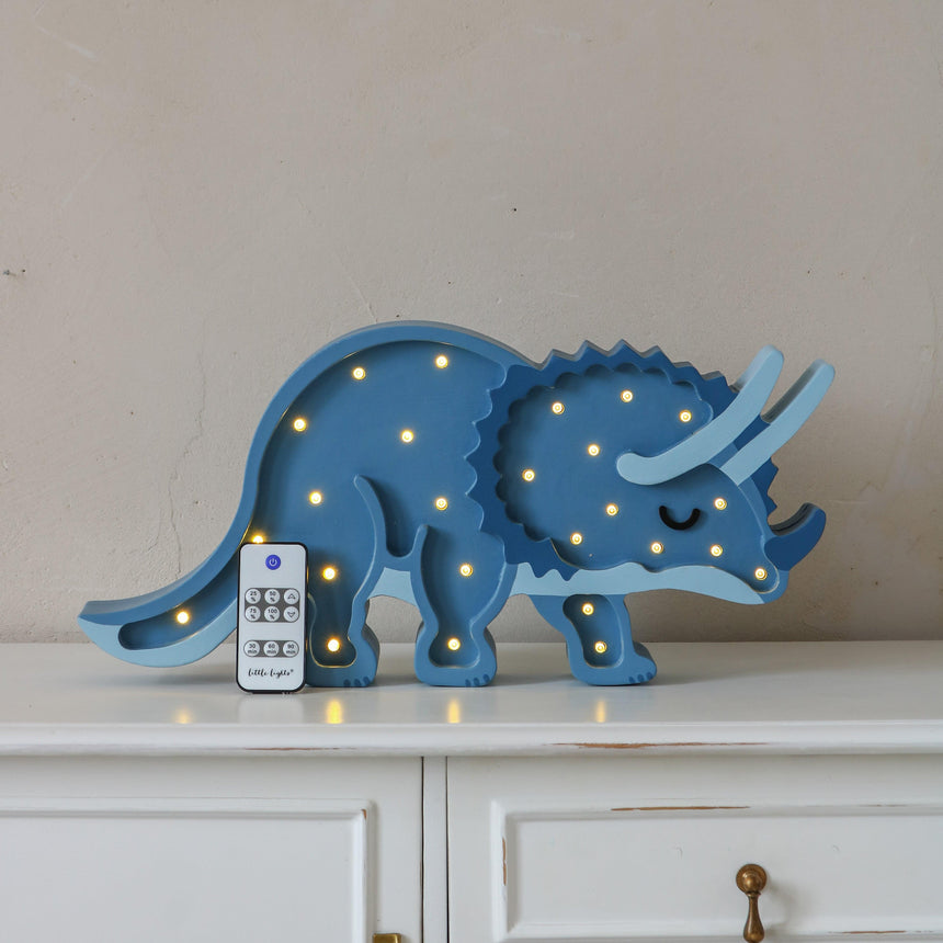 Little Lights: lampa dinozaur Dino Triceratops - Noski Noski